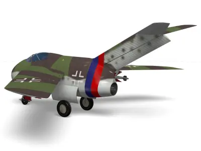 Focke-Wulf Ta183 Huckebein 3D model