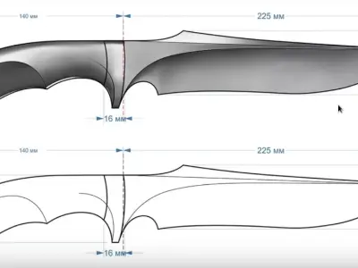 Knife 3 3D print model