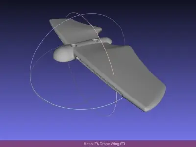 ES Drone Wing Free 3D print model