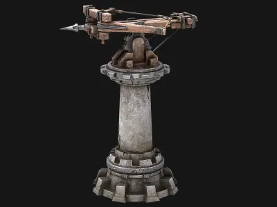 Ballista Tower Pack Low-poly 3D model