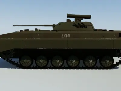 BMP-2 Low-poly 3D model