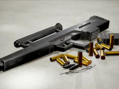 HK CAWS Low-poly 3D model