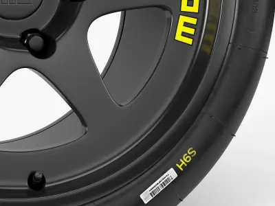 Michelin Slick Momo Combo Low-poly 3D model