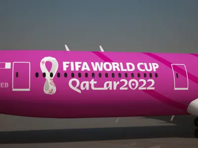 World Cup Qatar 2022TM Aircraft 3D model