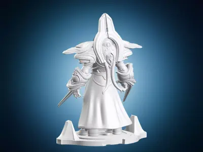 Protoss Zealot Warrior Miniature 3D print model