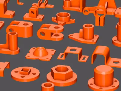 Kitbash 150 Mechanical and Industrial Parts 3D model