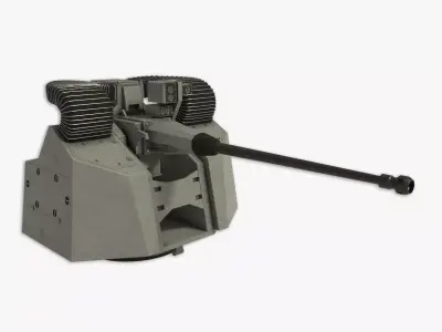 30MM Marlin WS rapid naval gun 3D model 3D model