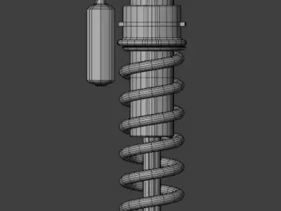 Shock with Gas Chamber Low-poly 3D model
