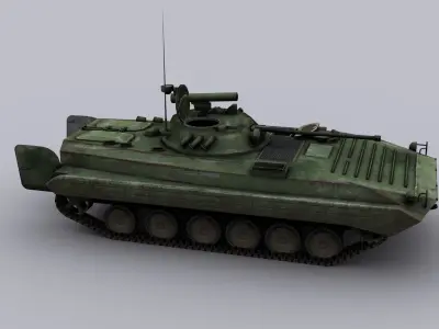 Infantry fighting vehicle Low-poly 3D model