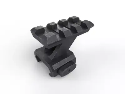 Gun Rail Mount M01 Low-poly 3D model