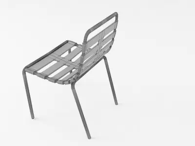 Comfortable chair Uchida body to body 3D model