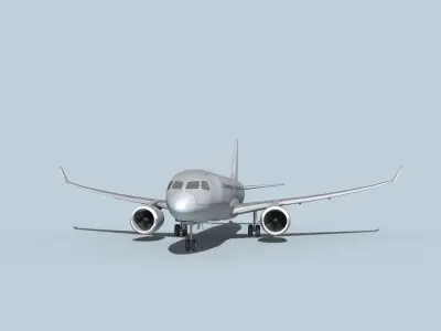 Bombardier CS100 Bare Metal 3D model