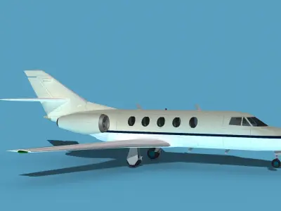 Dassault Falcon 20 V02 3D model