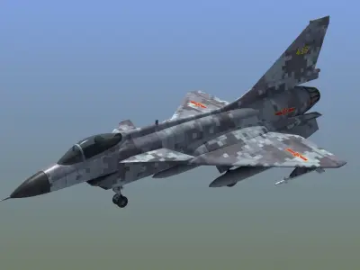 Chengdu J-10 Firebird 3D model