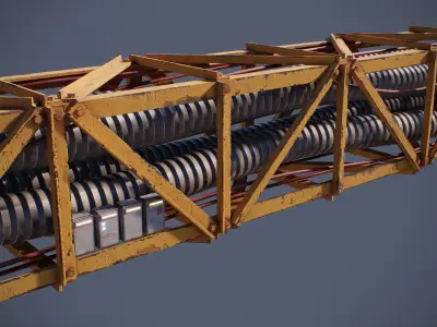 Sci-Fi Kit Free 08 Tubes Cables-PBR Free low-poly 3D model