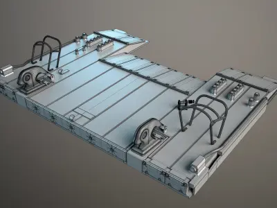 Nizh Ukrainian Reactive Armour High-Poly 3D model