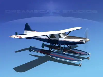DeHavilland DHC-2 Turbo Beaver V07 3D model