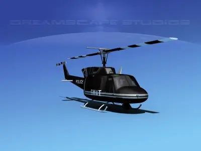 Bell 212 V06 Police SWAT 3D model