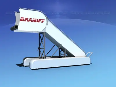 Airport Stairs Braniff Intl 3D model