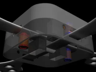 Electric Dragonfly - Solid State Micro Propulsor Unit - Concept 3D model