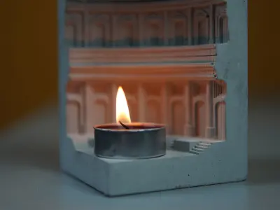 Pantheon Candleholder - Commercial License 3D print model