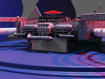 Fighter Drone by Art SSFK Low-poly 3D model