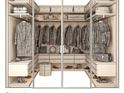 Walk-in Closet 98 part 2 3D model