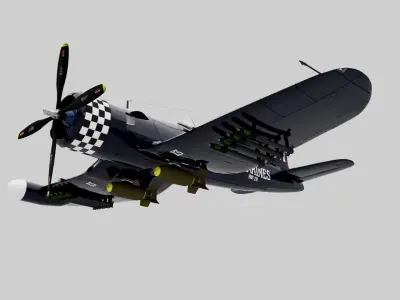 F4U-5 Corsair 3D model
