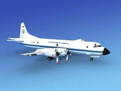 Lockheed P-3 Orion Dept Of Commerce 3D model