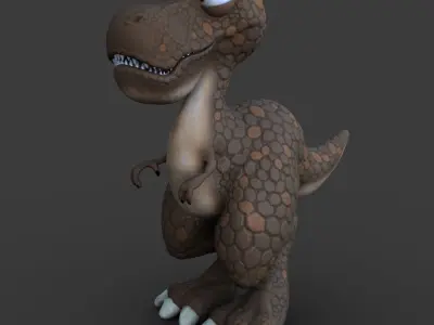 Dinosaur cartoon 3D model