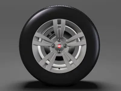 Fiat Qubo wheel 2017 3D model