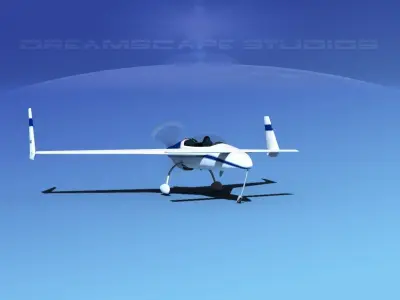 Rutan Long-EZ V04 3D model