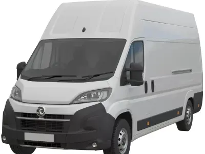 2024 Vauxhall Movano L4H3 Detailed interior 3D model