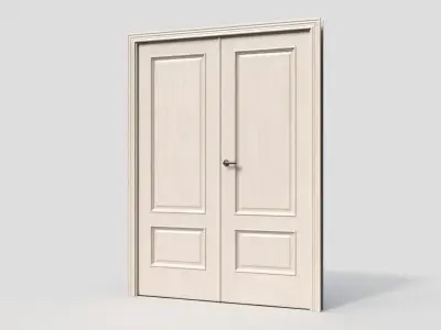 Birch Double Leaf Door 3D model
