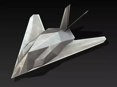 F117 A NightHawk Scifi Airplane - Simple for 3D Printing 3D print model purchase