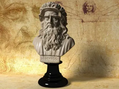 Leonardo Da Vinci Bust 3D model