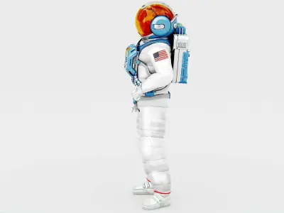 MARS ASTRONAUT-C Rigged for Unreal Engine - Unity - MIXAMO  3D model