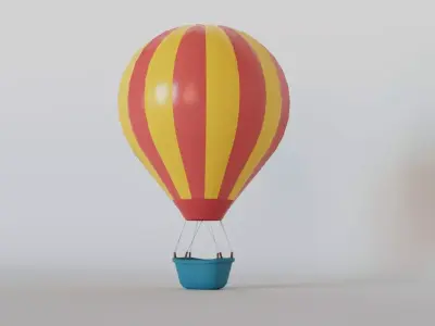 Balloon Air 3D Model Low-poly 3D model