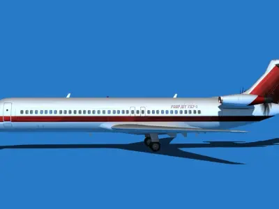 Boeing 7X7-1 Jet Fan V105 3D model