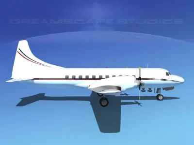 Convair CV-580 Corporate 2 3D model