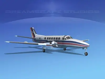 Beechcraft B99 Command Air 3D model