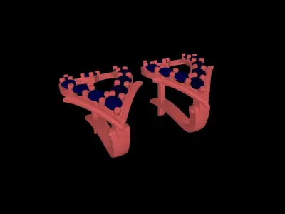 Women Earrings jcd Jewelcad Detail Bulk Collection 3dm Earring 3D print model