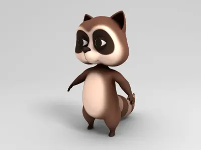 Raccoon Character 3D model