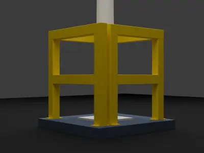 railing 002 3d model 3D model