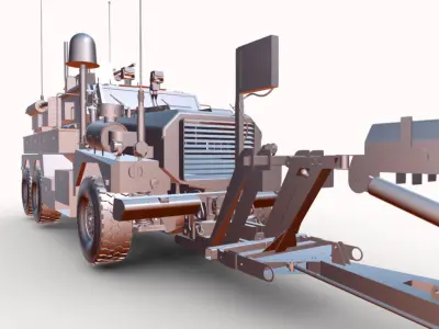 COLGAR MRAP 6X6 Low-poly 3D model