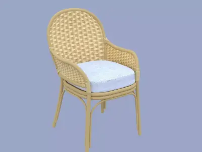 wicker chair 3D model buy