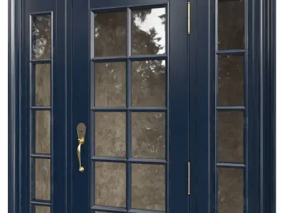 Entrance classic door 116 3D model