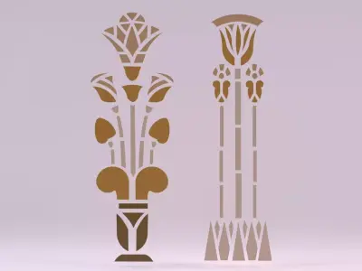 Egyptian Symbols - 030 Low-poly 3D model