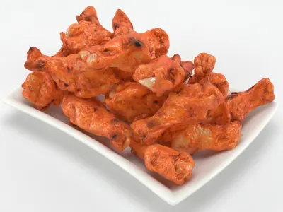 BBQ Chicken Plate 3D model