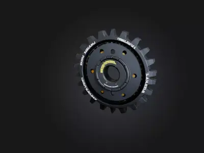 Gear model Low-poly 3D model